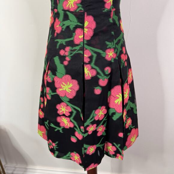 Andrew Gn Mini Dress Spring 2015 Runway Floral Jacquard NWT Bold Print Sz 36 - Picture 10 of 14